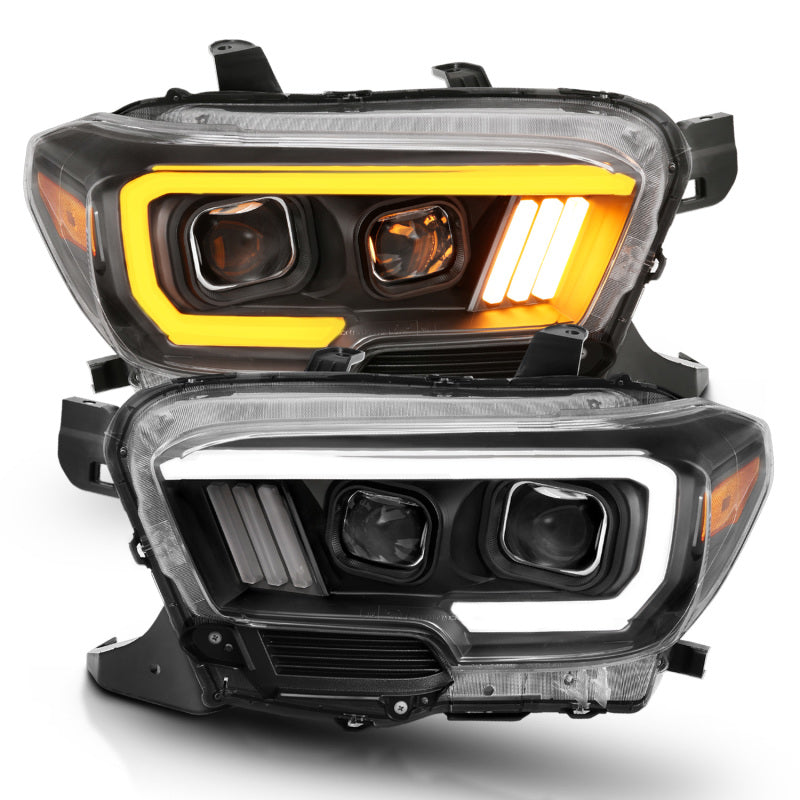 Anzo Toyota Tacoma '16-18 Projector Plank Style Switchback H.L Black Amber 111396 Photo - Unmounted