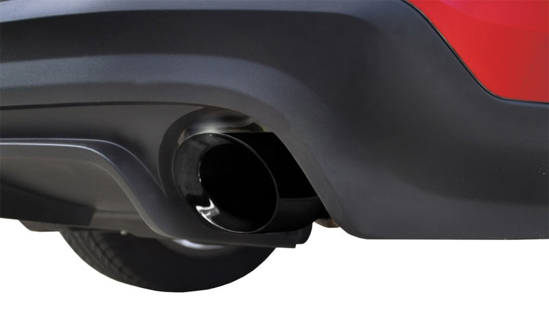 Corsa Performance 11-13 Ford Mustang 3.7L V6 Black Sport Axle-Back Dual Rear Exhaust 14319BLK Photo - Mounted
