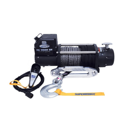Superwinch 11500 LBS 12 VDC 3/8in x 80ft Synthetic Rope Tiger Shark 11500 Winch 1511201 1511201 Photo - Unmounted