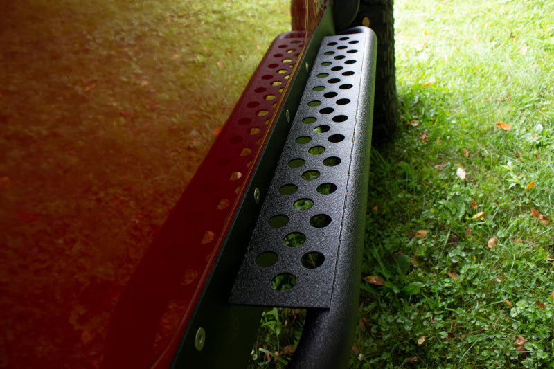 Fishbone Offroad Jeep LJ Rock Slider W/Tube Step - Black Powdercoat FB23085 FB23085 Photo - lifestyle view