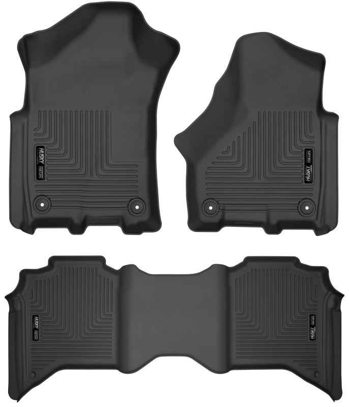 Husky Liners 19-21 Ram 2500/3500 Crew Cab Weatherbeater Black Front & 2nd Seat Floor Liners 94111 94111 Photo - Primary