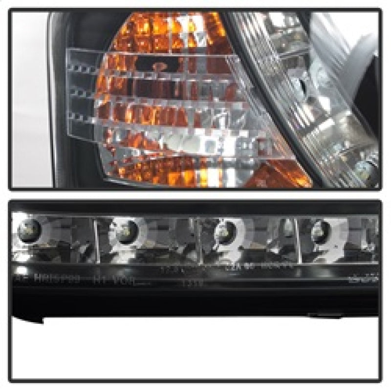 Spyder Audi A6 02-04 Projector Headlights Halogen Model Only - DRL Black PRO-YD-ADA601-DRL-BK 5008657 5008657 Photo - Unmounted