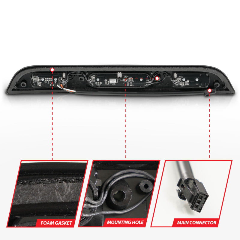 ANZO 15-20 Ford F-250 - F-550 LED Third Brake Light - Black Housing/Clear Lens 531111 531111 User 4