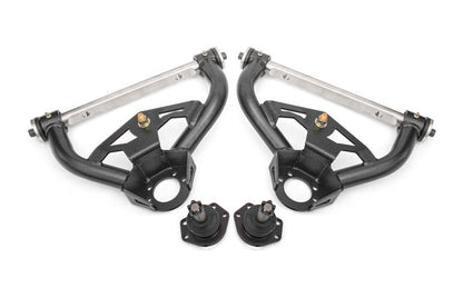 BMR Suspension BMR 78-87 GM G-Body Non-Adjustable Upper A-Arms Delrin 0.5in Tall Ball Joint - Black Hammertone AAU462H AAU462H Photo - Primary