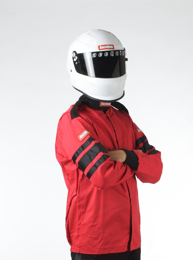 Racequip 110 Series Racing Suit; Jacket Only; SFI-1 Certified: Red / X-Large 111016 Photo - Primary