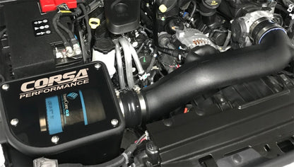 Corsa 18-19 Jeep Wrangler JL 3.6L V6 Closed Box Air Intake w/ Donaldson Powercore Dry Filter 477366 477366 Photo - Mounted