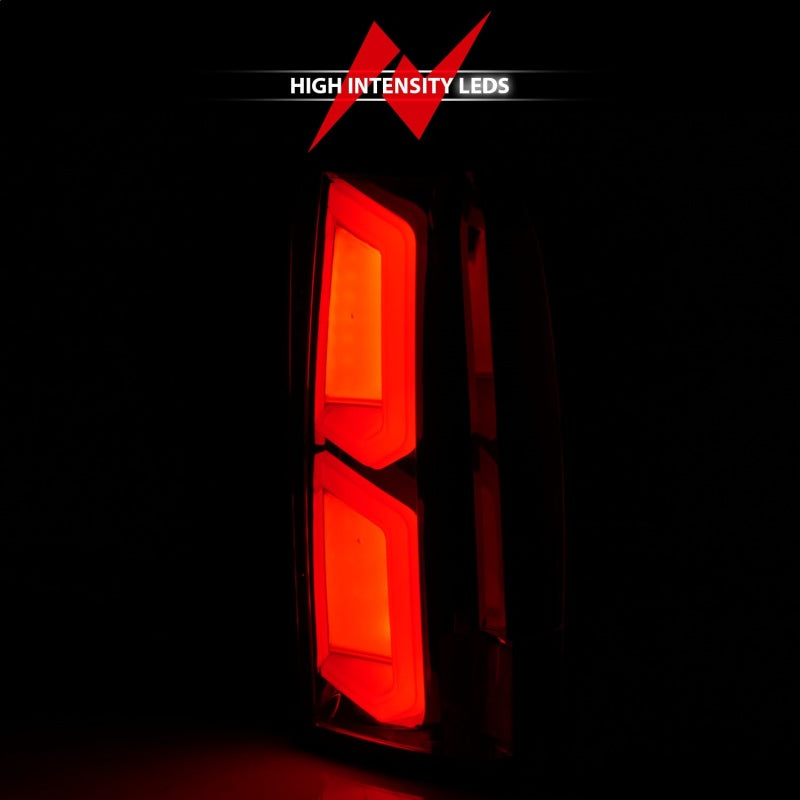 ANZO 2015-2020 Chevrolet Tahoe LED Tail Lights w/ Light Bar Chrome Housing Clear Lens 311376 311376 Photo - Unmounted