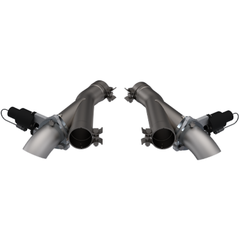 QTP 2018+ Jeep Grand Cherokee Trackhawk 2.75in 304SS Aggressor Cutout Dual Mid Pipes 527112 527112 Photo - Primary