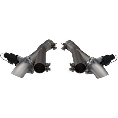 QTP 2018+ Jeep Grand Cherokee Trackhawk 2.75in 304SS Aggressor Cutout Dual Mid Pipes 527112 527112 Photo - Primary