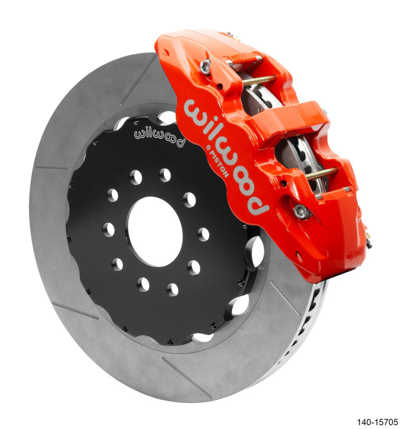 Wilwood AERO6 Front Big Brake Kit 14.00in Rotor Red - 97-13 Chevrolet Corvette C5/C6/Z06 140-15705-R 140-15705-R User 1