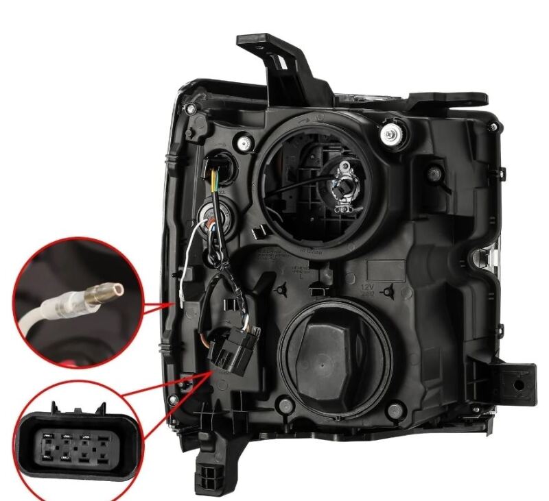 AlphaRex 15-19 Chevy Silverado 2500/3500 LUXX-Series Proj. Headlights Blk w/Actv SeqSig & SBDRL 880098 880098 User 1