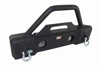 Fishbone Offroad 07-18 Jeep Wrangler JK Stubby Bumper W/Tube Guard - Black Texured Powdercoated FB22001 FB22001 Photo - out of package