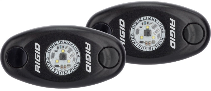 Rigid Industries A-Series Light - Black - Low Strength - Cool White - Set of 2 482033 482033 Photo - Primary