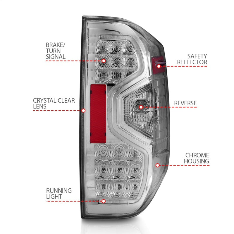 Anzo 2014-2015 Toyota Tundra LED Taillights Smoke 311234 Photo - Unmounted