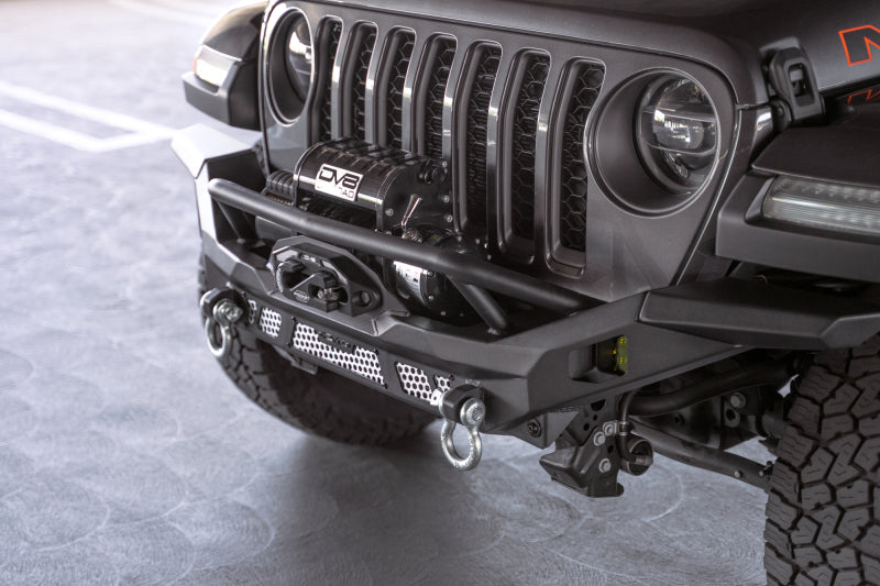 DV8 Offroad 07-18 Jeep Wrangler JK / 18-23 Wrangler JL / 20-23 Gladiator JT MTO Series Front Bumper FBJL-12 FBJL-12 Photo - Unmounted