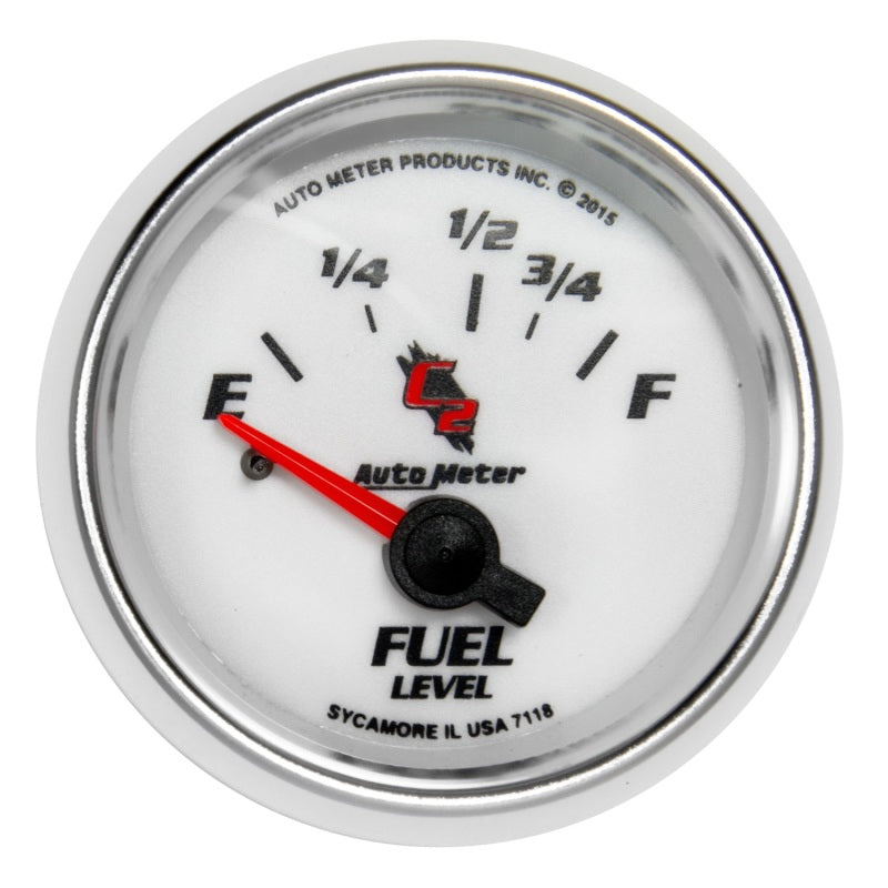 Autometer C2 Gauge Fuel Level 2 1/16in 16e To 158f Elec C2 7118 7118 Photo - Primary
