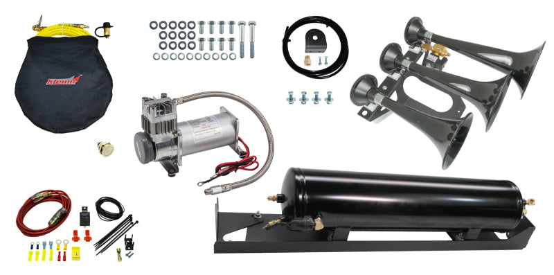 Kleinn Air Horns Kleinn 17-22 Ford F-250/ F-350/ F-450 Onboard Air System w/ Model 230 Horns SDKIT17-230STL SDKIT17-230STL Photo - Primary