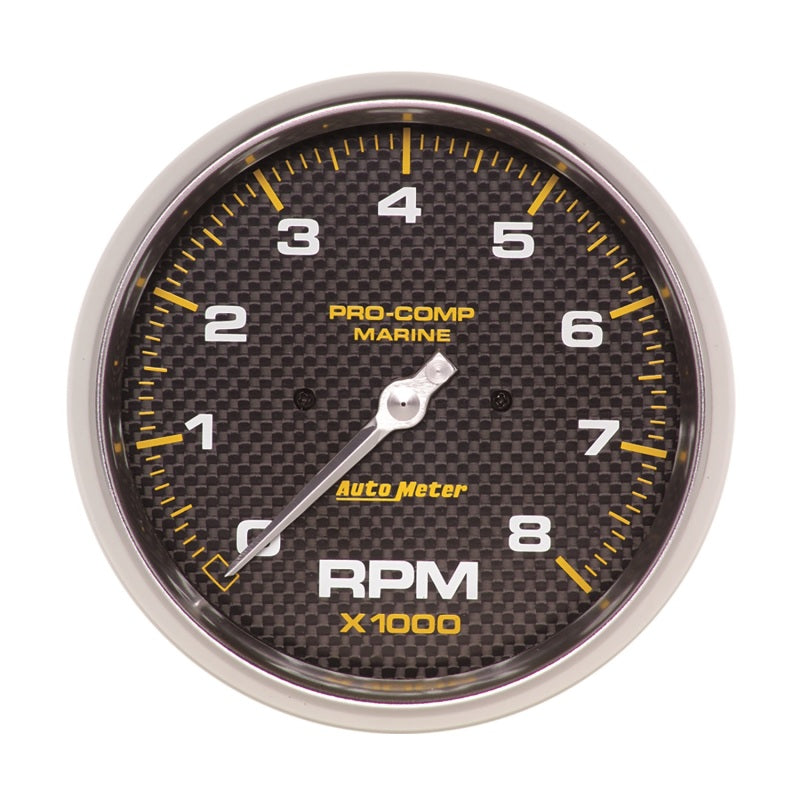 AutoMeter Marine Carbon Fiber 5in In-Dash Tachometer 0-8000 RPM 200797-40 200797-40 User 1