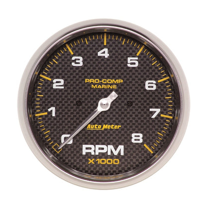 AutoMeter Marine Carbon Fiber 5in In-Dash Tachometer 0-8000 RPM 200797-40 200797-40 User 1