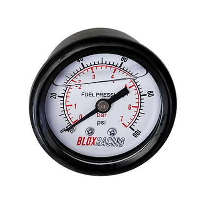 BLOX Racing Liquid-Filled Fuel Pressure Gauge 0-100psi (White Face) BXGA-00125-WH BXGA-00125-WH User 1