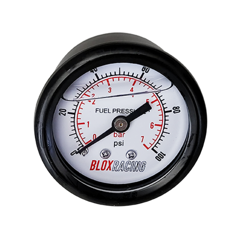 BLOX Racing Liquid-Filled Fuel Pressure Gauge 0-100psi (White Face) BXGA-00125-WH BXGA-00125-WH User 1