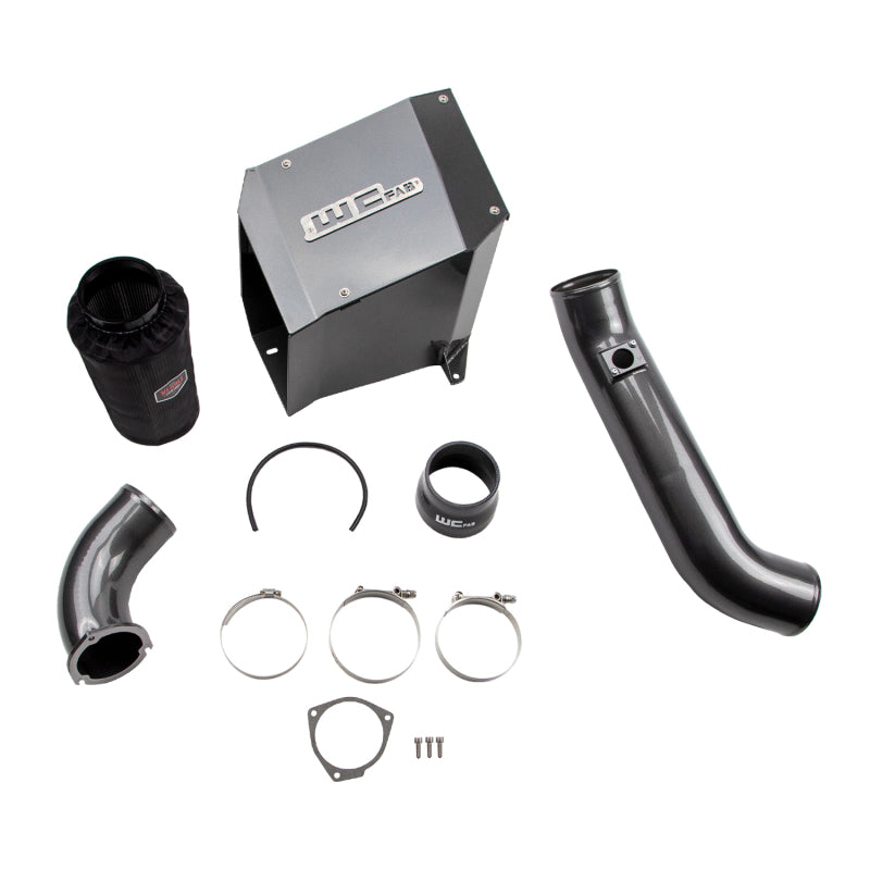 Wehrli 01-04 Duramax LB7 4in Intake Kit with Air Box Stage 2 - WCFab Grey WCF100300-GRY