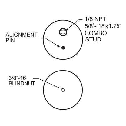 Firestone Ride-Rite Replacement Bellow 267CZ (For Kit PN 2445) (W217606410) 6410 6410 Technical Bulletin