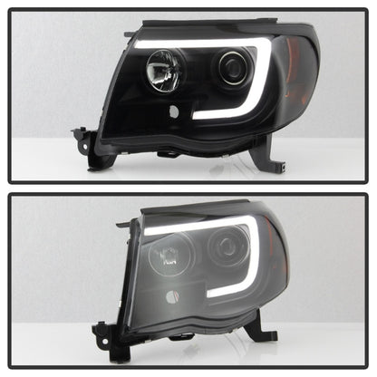 Spyder 05-11 Toyota Tacoma Ver 2 Proj Headlights - Light Bar DRL - Black Smoke PRO-YD-TT05V2-LB-BSM 5085771 5085771 Photo - Unmounted
