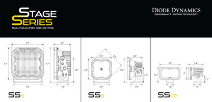 Diode Dynamics 17-22 Ford Super Duty Stage Series Backlit Ditch Light Kit DD7559 DD7559 User 7
