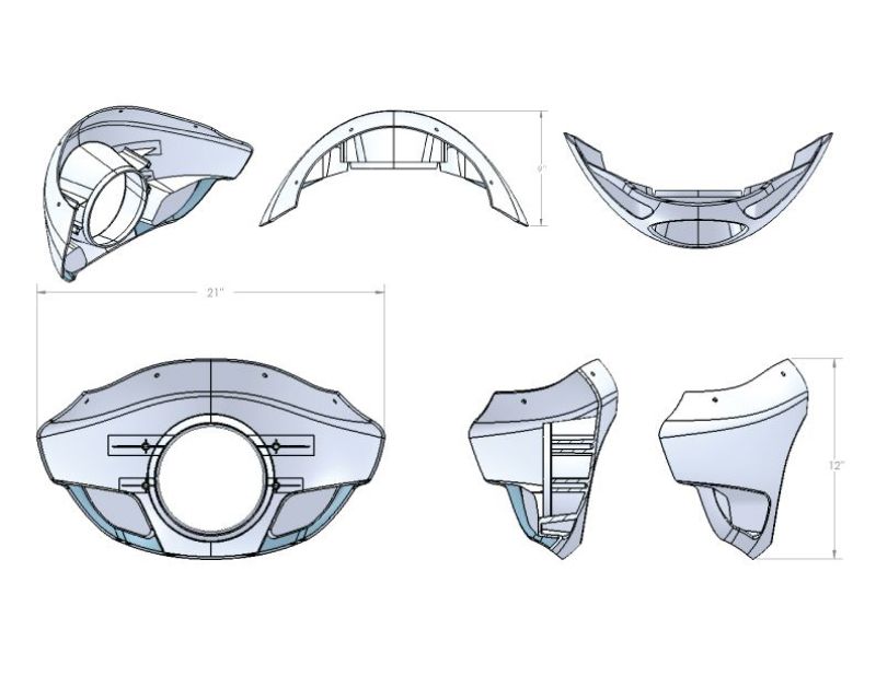 Burly Brand Touring Sport Fairing Standard B10-2002 B10-2002 User 1