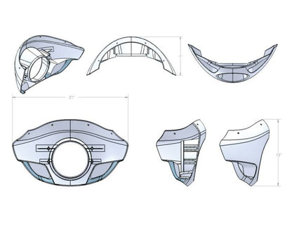 Burly Brand Touring Sport Fairing Standard B10-2002 B10-2002 User 1