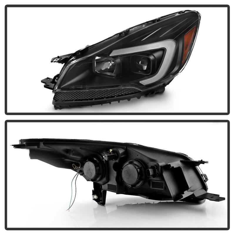 SPYDER xTune 13-16 Ford Escape LED Light Bar Halogen Projector Headlights - Black (PRO-JH-FESCA13-LB-BK) 9042904 9042904 Photo - Unmounted