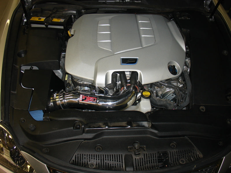 Injen Polished Short Ram Air Intake 2008-13 Lexus IS-F 5.0L V8 SP2096P Photo - Mounted