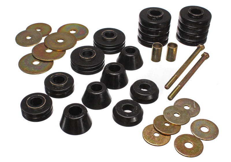 Energy Suspension Body Mount Set Black Chevrolet C20 Pickup All 1967-1972 3.4107G Photo - Primary