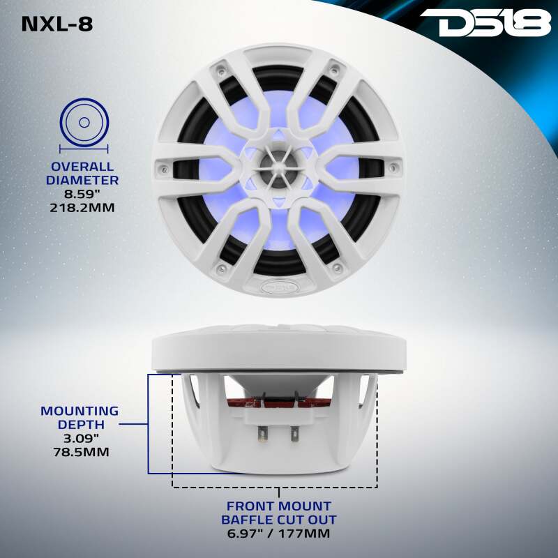 DS18 DSE NXL Coaxial Marine Speakers Audio, Video & Radios Speakers main image