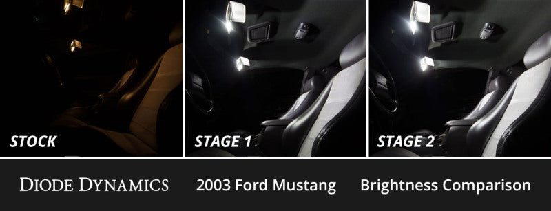 Diode Dynamics 94-04 d Mustang Interior LED Kit Cool White Stage 1 DD0605 DD0605 User 2