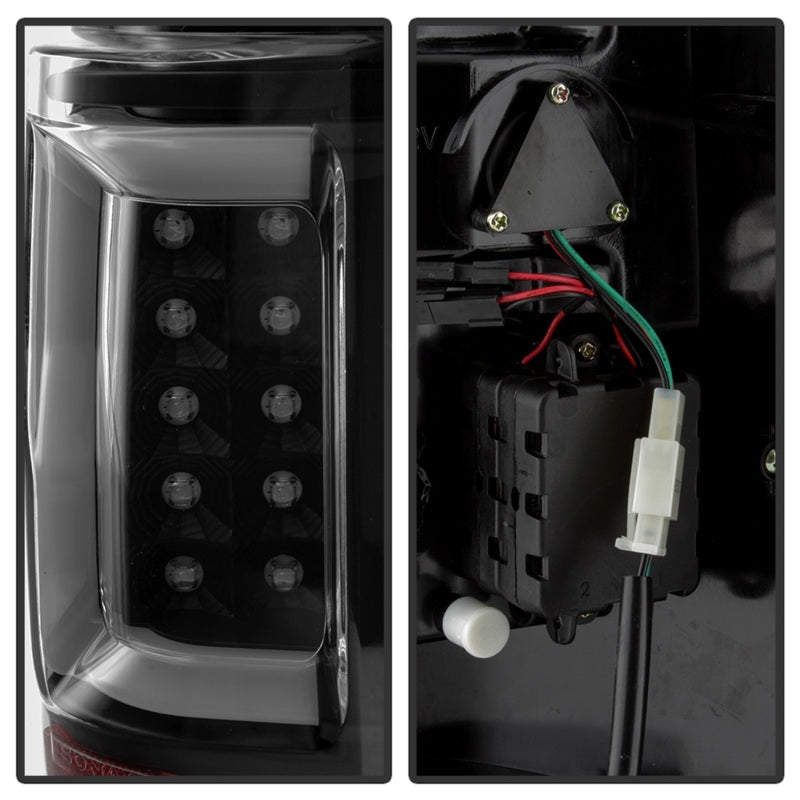 Spyder 04-08 Ford F-150 Projector Tail Lights - Light Bar DRL LED - Black ALT-YD-FF15004V2-LBLED-BK 5084170 5084170 Photo - Unmounted