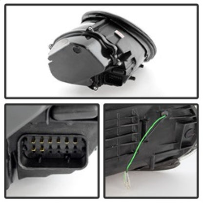 Spyder Porsche 911 05-09 Projector Headlights Xenon/HID Model- DRL LED Blk PRO-YD-P99705-HID-DRL-BK 5080103 5080103 Photo - Unmounted