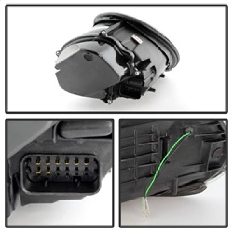 Spyder Porsche 911 05-09 Projector Headlights Xenon/HID Model- DRL LED Blk PRO-YD-P99705-HID-DRL-BK 5080103 5080103 Photo - Unmounted