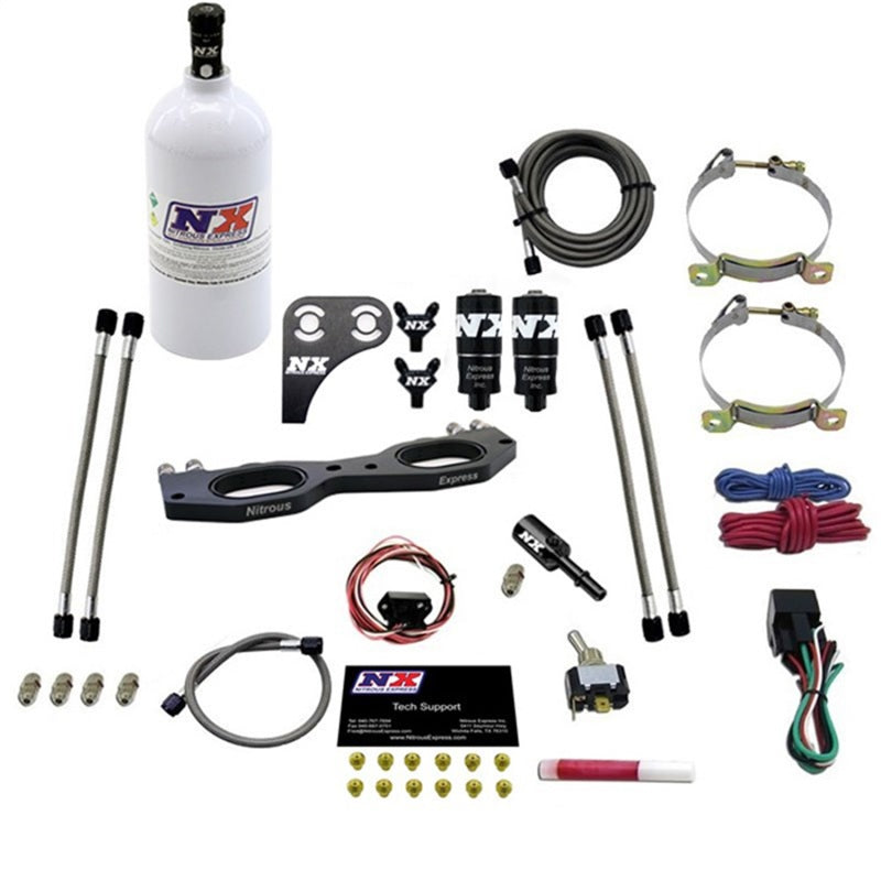 Nitrous Express Polaris RZR 1000cc Nitrous Plate Kit w/2.5lb Bottle 67002-2.5P 67002-2.5P Photo - Primary