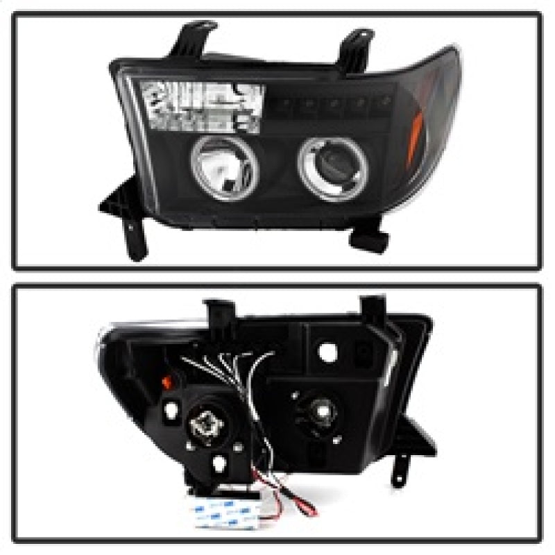 Spyder Toyota Tundra 07-13 Projector Headlights CCFL Halo LED Blk PRO-YD-TTU07-CCFL-BK 5030306 5030306 Photo - Unmounted