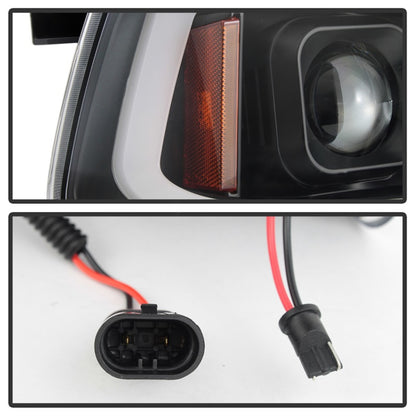 Spyder Dodge Charger 06-10 Projector Headlights - LED Light Bar - Black PRO-YD-DCH05V2-LB-BK 5085245 5085245 Photo - Unmounted