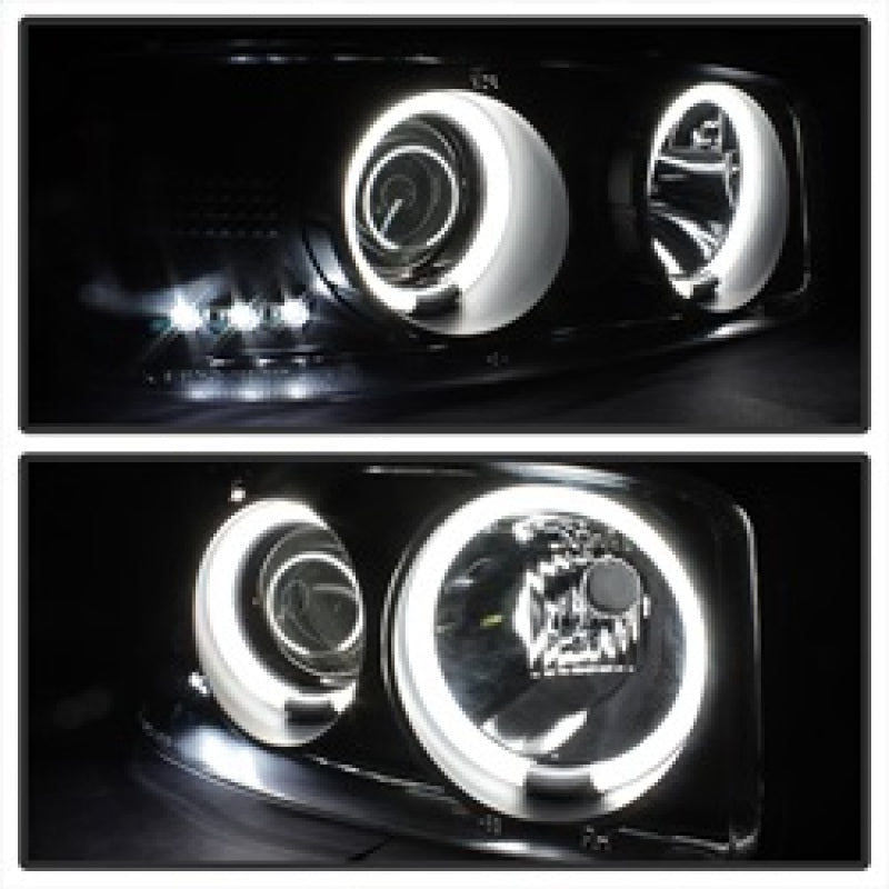 Spyder GMC Sierra 1500/2500 99-06 Projector Headlights CCFL Halo LED Blk Smke PRO-YD-CDE00-CCFL-BSM 5078704 5078704 Photo - Unmounted