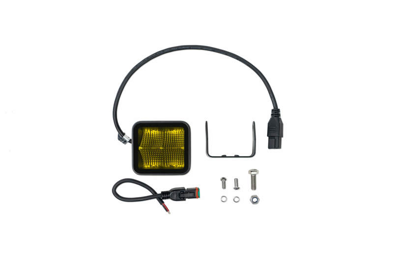 DV8 Offroad 3in Elite Series LED Amber Pod Light BE3EW40W-A BE3EW40W-A Photo - Unmounted