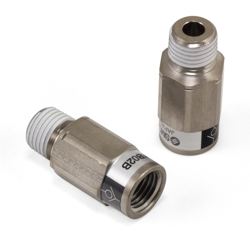 AIRLIFT Check Valve - 1/4" FNPT x 1/4" MNPT - SMC # AKB02B-N02S 22662 Photo - Primary