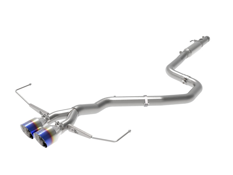 aFe Takeda Exhaust Cat-Back 19-20 Hyundai Veloster 304SS Blue Flame Dual Tips Exhaust 49-37011-L 49-37011-L Photo - Primary