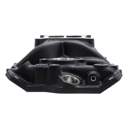 Edelbrock Intake Manifold Performer EPS SBC w/Oil Fill Tube & Breather Black 27033 Photo - Unmounted