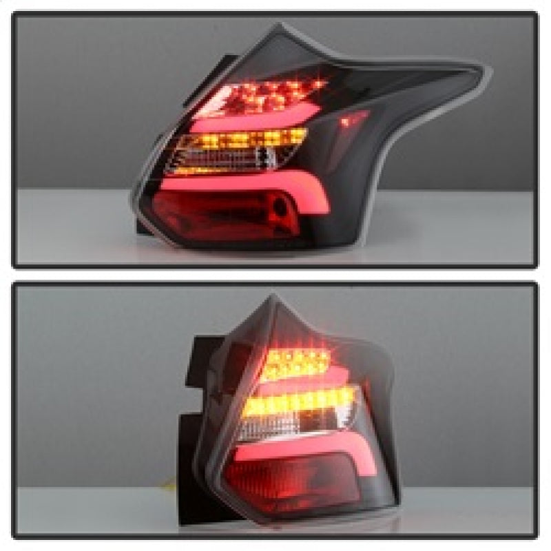 Spyder 12-14 Ford Focus 5DR LED Tail Lights - Black (ALT-YD-FF12-LED-BK) 5085139 5085139 Photo - Unmounted