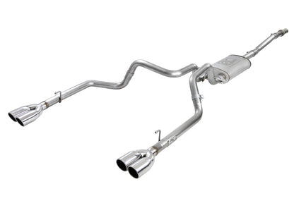 aFe Vulcan Series 3in-2-1/2in 304 SS Cat-Back 2019 GM Silverado 1500 V8-5.3L w/ Polished Tips 49-34104-P 49-34104-P Photo - Primary