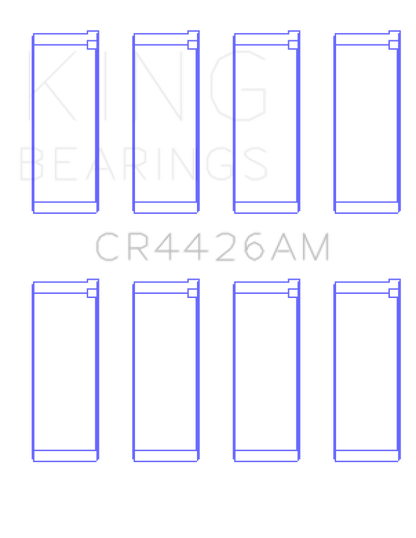King Engine Bearings Renault R12 (Size +0.25mm) Connecting Rod Bearing Set CR4426AM0.25 CR4426AM0.25 Photo - Primary
